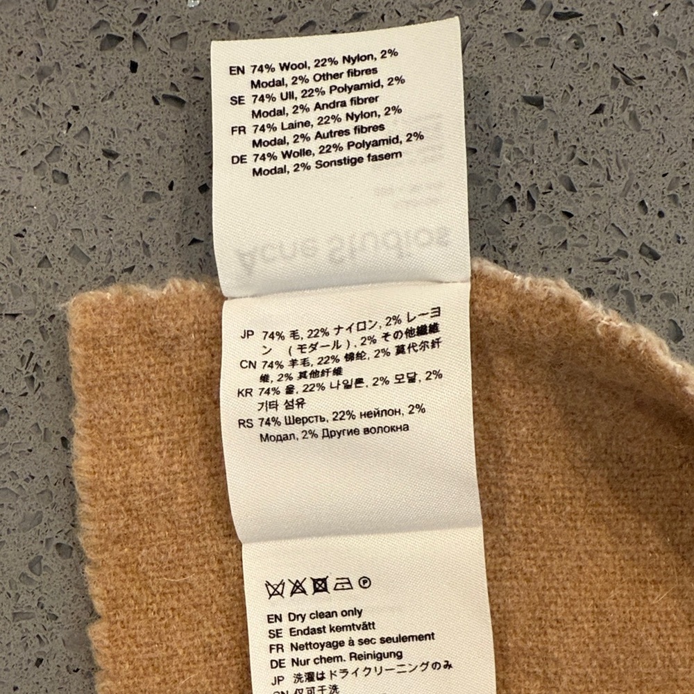 Acne Studio Wool Scarf 200*38cm - Picture 8 of 8